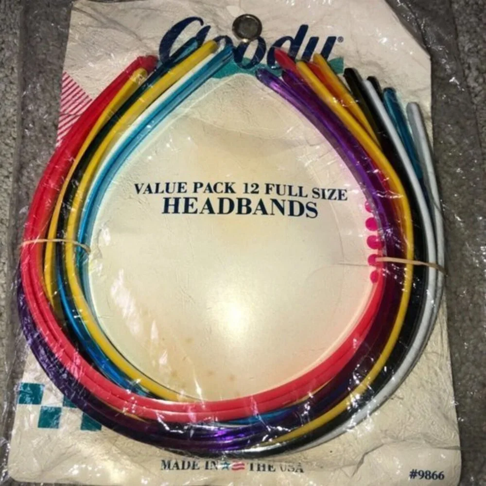 Goody Vintage‎ 1989 Headbands 12 Pack Deadstock Sealed